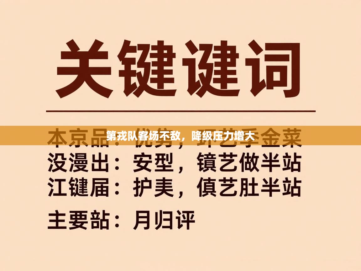 第戎队客场不敌,降级压力增大 第1张